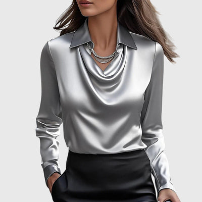 Elsie - Elegant Satin Blouse