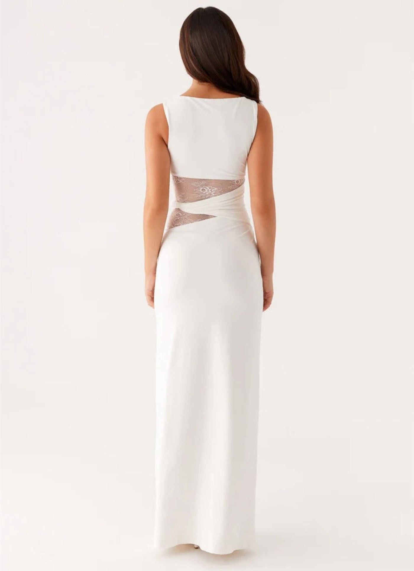 Freya | Figure-Hugging Maxi Dress with Subtle Cutouts and Lacing