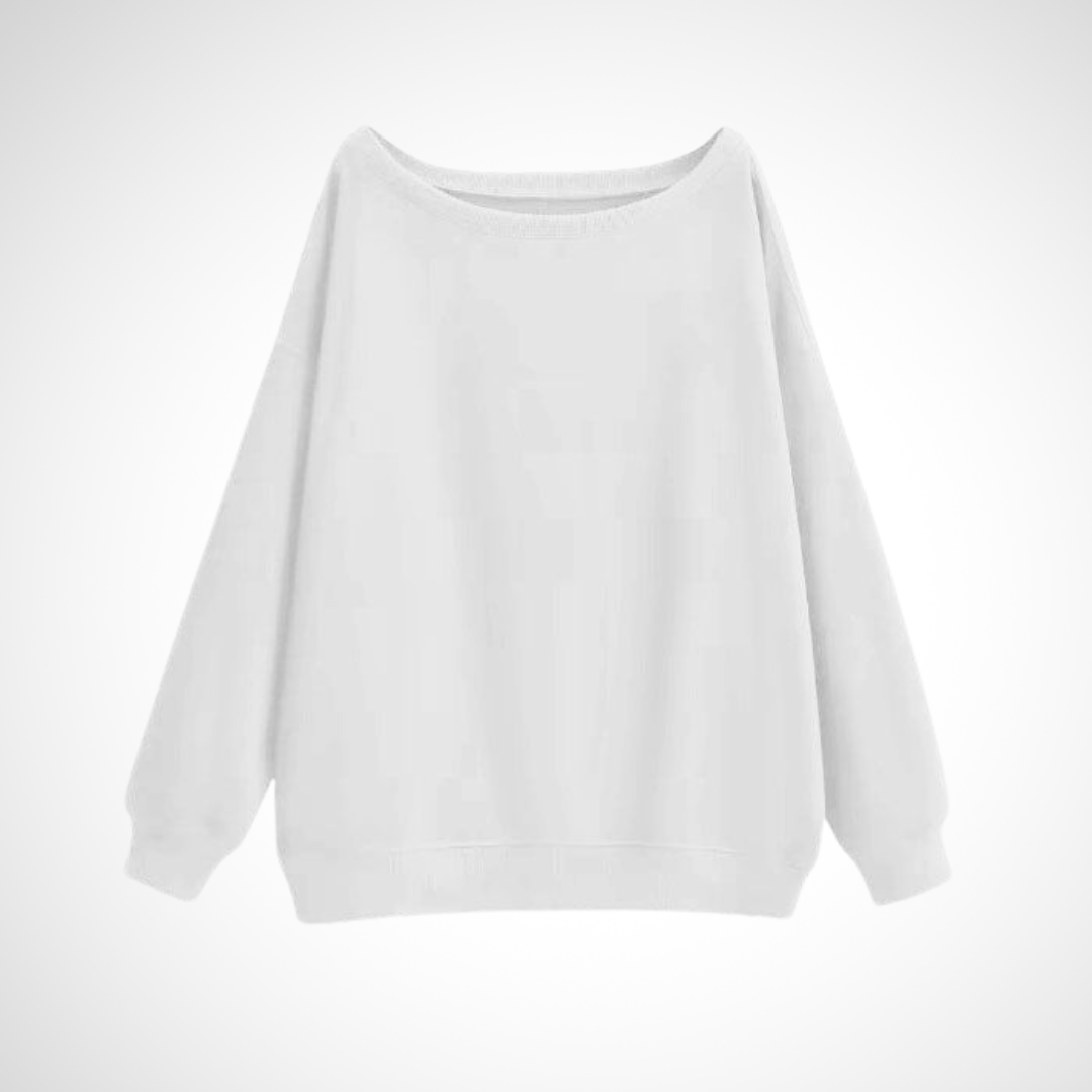 DIVECA™ - Casual Scoop Neck Long Sleeve Sweater