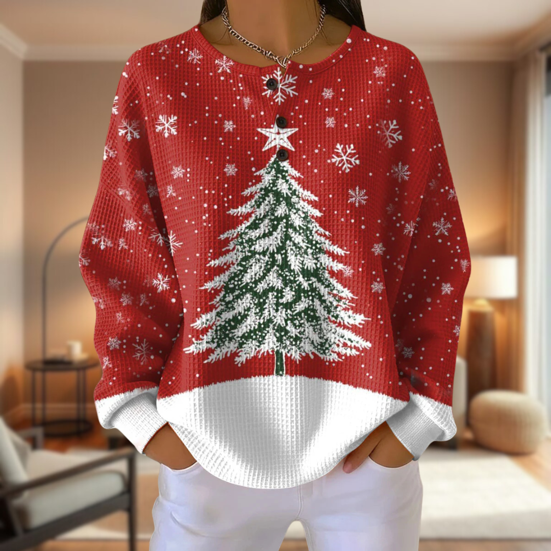 Imogen - Christmas Jumper with Buttons