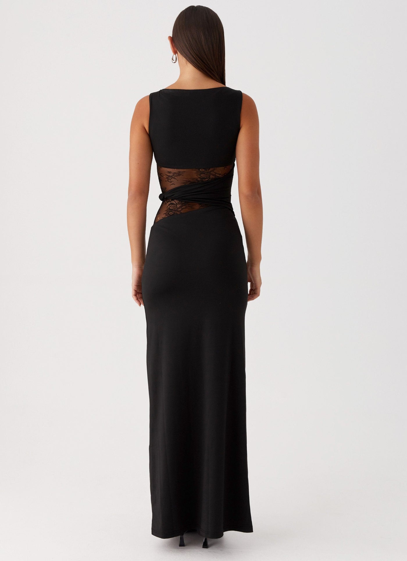Freya | Figure-Hugging Maxi Dress with Subtle Cutouts and Lacing