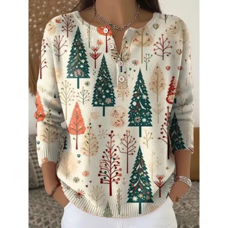 Brooke - Christmas jumper with buttons